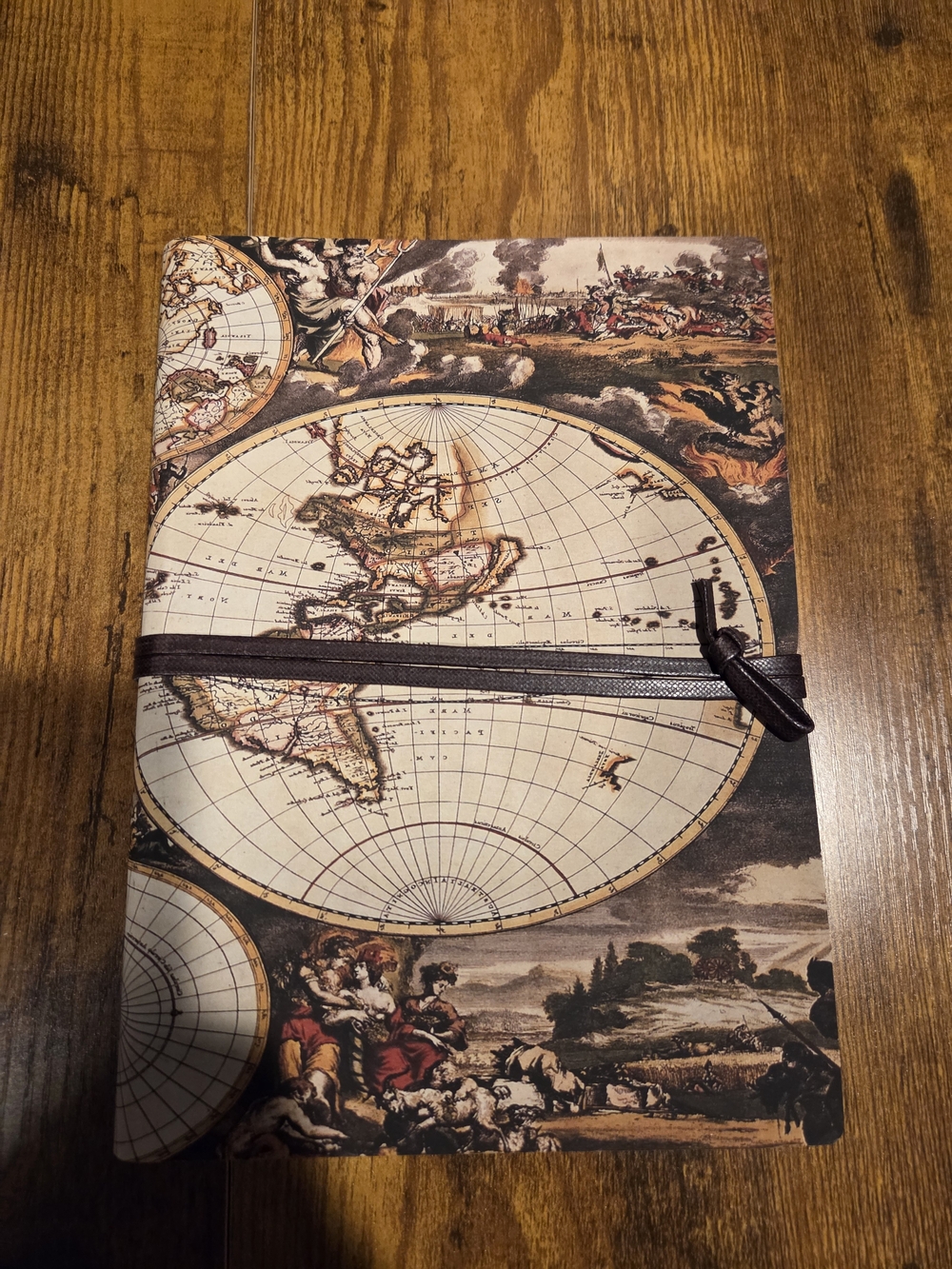 Vintage Map Print Travel Journal